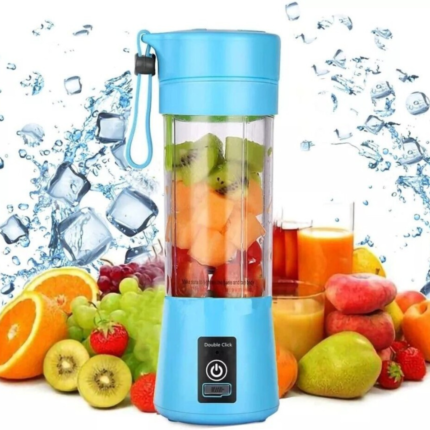 Gray Go Away Portable 6-Blade Rechargeable Juicer Blender