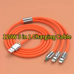 Gray Go Away 3-in-1 Fast Charging Data Cable